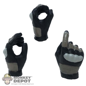 Hands: King's Toys Mens 3 Piece Molded Gloved Hand Set