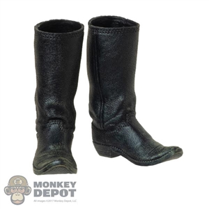 Boots: West Toys Mens Molded Black Cowboy Boots