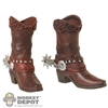 Boots: Long Shan Cowboy Boots w/ Spurs