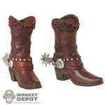 Boots: Long Shan Cowboy Boots w/ Spurs