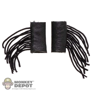 Sleeve: Long Shan Female Fringed Leatherlike Wrist Wraps