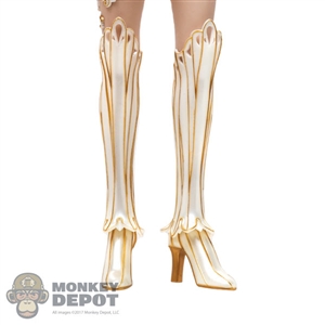 Boots: Lucifer White and Gold Boots w/Leg Armor