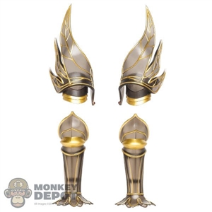 Armor: Lucifer Female Gold Forearm and Shoulder Guards