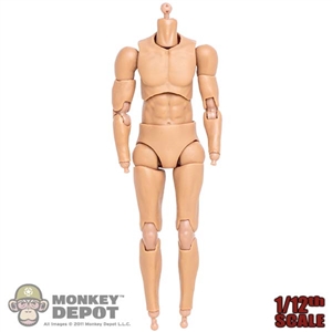 Figure: Magic Toys Mens 1/12 Base Body w/Wrist Pegs and Ankle Pegs