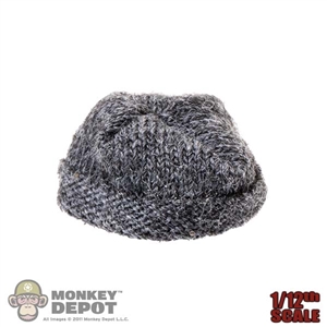 Hat: Magic Toys 1/12 Mens Gray Knitted Cap