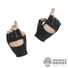 Hands: ManModel Female Molded Fingerless Gloves Weapon Grip