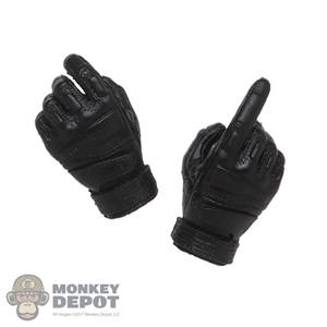 Hands: Mini Times Mens Black Molded Tactical Gloved Hands