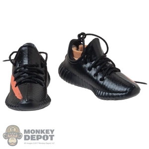 DAMAGED Shoes: Mini Times Mens Black + Orange Tactical Shoes (READ NOTES)