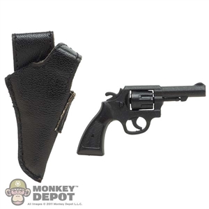 Pistol: Mini Times Revolver w/ Leather Like Holster