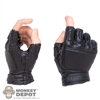 Hands: Mini Times Mens Black Molded Finglerless Glove Hands