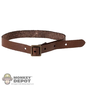 Belt: Mini Times Mens Brown Leather-Like Belt