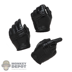 Hands: Modeling Toys Mens Molded Black Gloved Hands