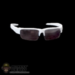 DAMAGED Glasses: Easy & Simple White WX Saint Sunglasses