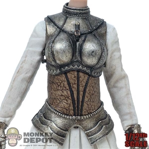 DAMAGED Armor: TBLeague 1/12th Molded Female Silver Body Suit Set (READ NOTES)