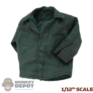 Shirt: Mezco 1/12th Mens Green Long Sleeve Dirty Shirt