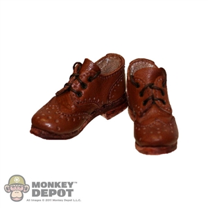 Boots: Newline Miniatures Lace Up Brown