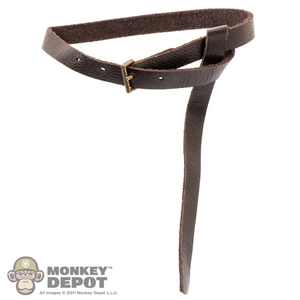 Belt: NooZoo Thin Dark Brown Leather-Like Belt