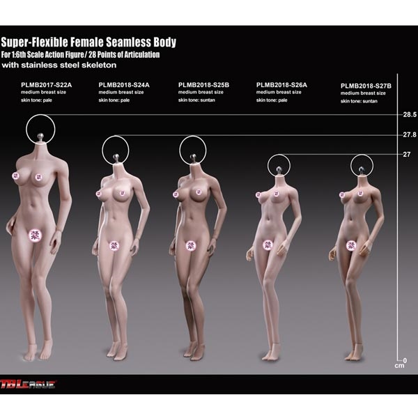 Boxed Figure: TBLeague Super-Flexible Female Seamless Bodies *READ NOTES