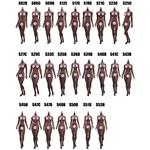 TBLeague Super-Flexible Female Seamless Bodies African American