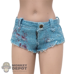 Shorts: TBLeague Female Blood Splattered Jean Shorts