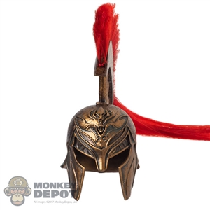 Helmet: TBLeague Female Spartan Helmet w/Red Plume