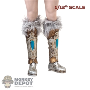 Boots: TBLeague 1/12th Female Boots w/Leg Armor + Fur