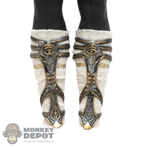 Armor: TBLeague Leg Guards w/White Fabric Wraps