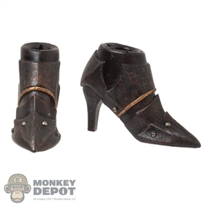 Boots: TBLeague Female Molded Bronze Toned Armored Boots