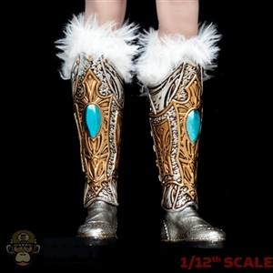 Boots: TBLeague 1/12th Female Boots w/Leg Armor + Fur