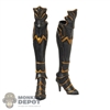 Boots: TBLeague Female Molded Bronze Armored Boots w/Leg Armor