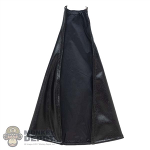 Cape: TBLeague Female Black Leather-Like Hoodless Cloak (READ NOTES)