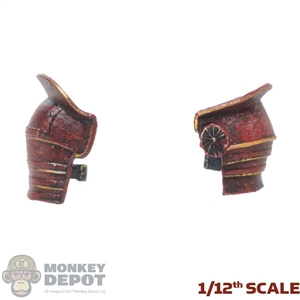 Armor: TBLeague 1/12th Molded Female Crimson Shoulder Guards