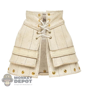 Skirt: TBLeague Female White Leather-Like Skirt