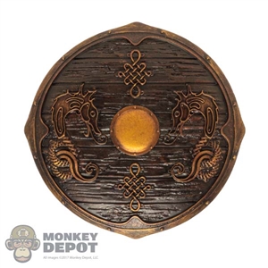 Shield: TBLeague Dark Bronzed Shield w/Dragon Design