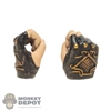 Hands: TBLeague Female Molded Dark Bronzed Fingerless Gloved Holding Grip