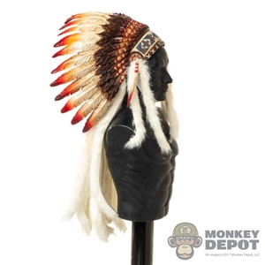 Headdress: TBLeague Female War Bonnet (White Feathers)