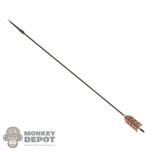 Arrow: TBLeague Metal Brown Feathered Arrow