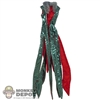 Cloak: TBLeague Female Green/Red Hoodless Cloak