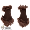 Sleeves: TBLeague Mens Brown Arm Sleeves w/Fur