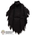 Cape: TBLeague Female Black Cloth Cape w/Fur