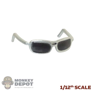 Glasses: PC Toys 1/12th Mens Silver Sunglasses
