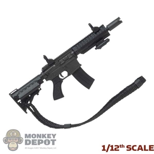Rifle: PC Toys 1/12th M4 Rifle w/Sights, Light + Sling