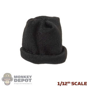 Hat: PC Toys 1/12th Mens Black Beanie