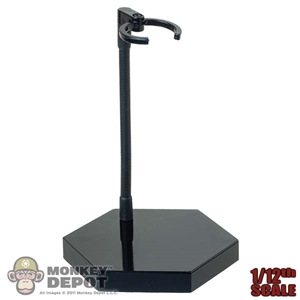 Stand: PC Toys 1/12th Black Figure Stand with Storage Drawer