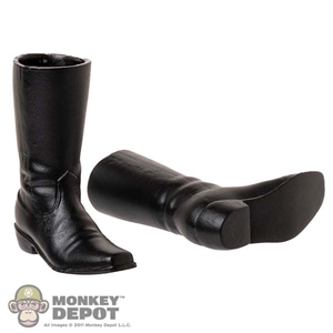 Shoes: Present Toys Mens Molded Black Cowboy Boots