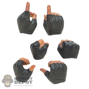 Hands: Premier Toys Mens Molded Fingerless Gloved Hand Set (Weathered)