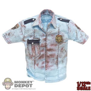 Shirt: Patriot Studios 1/12th Mens Bloody R.P.D. Shirt with Badge