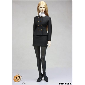 Clothing Set: POP Toys Female Business Suit Black (POP-1201A)