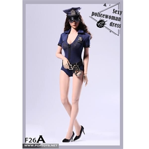 Uniform Set: POP Toys Cosplay Sexy Police Woman Blue (POP-F26A)