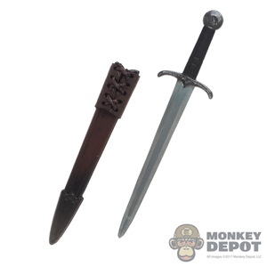 Knife: POP Toys Metal Dagger w/Scabbard